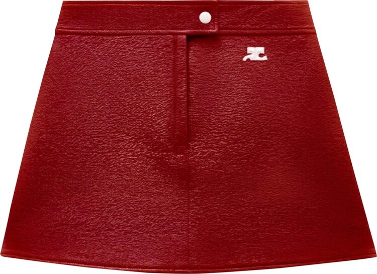 

Юбка Courrèges Vinyl Mini Skirt 'Red', красный