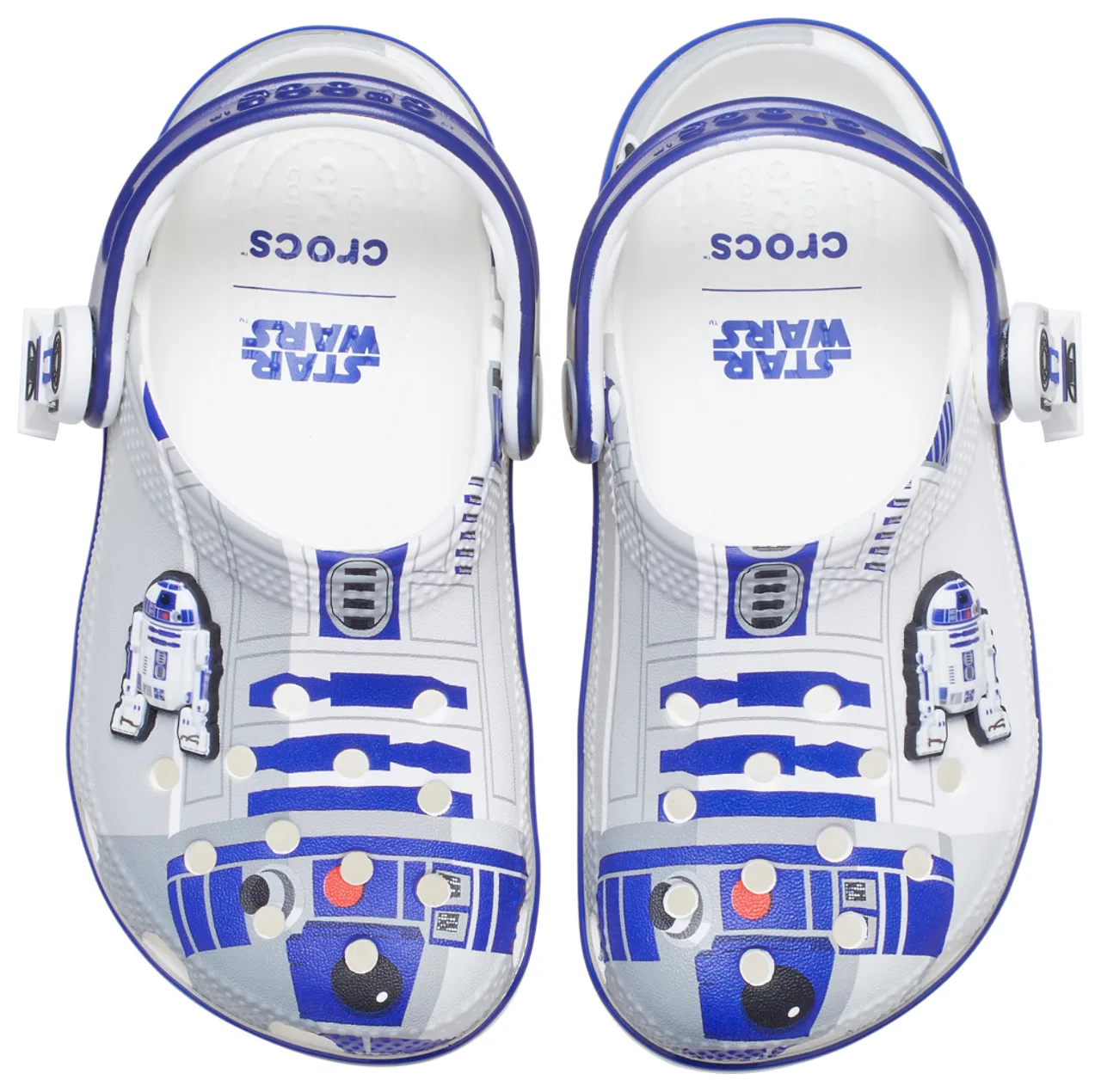 Сабо для мальчиков Star Wars R2D2 Classic Crocs, серый/синий — фото 4
