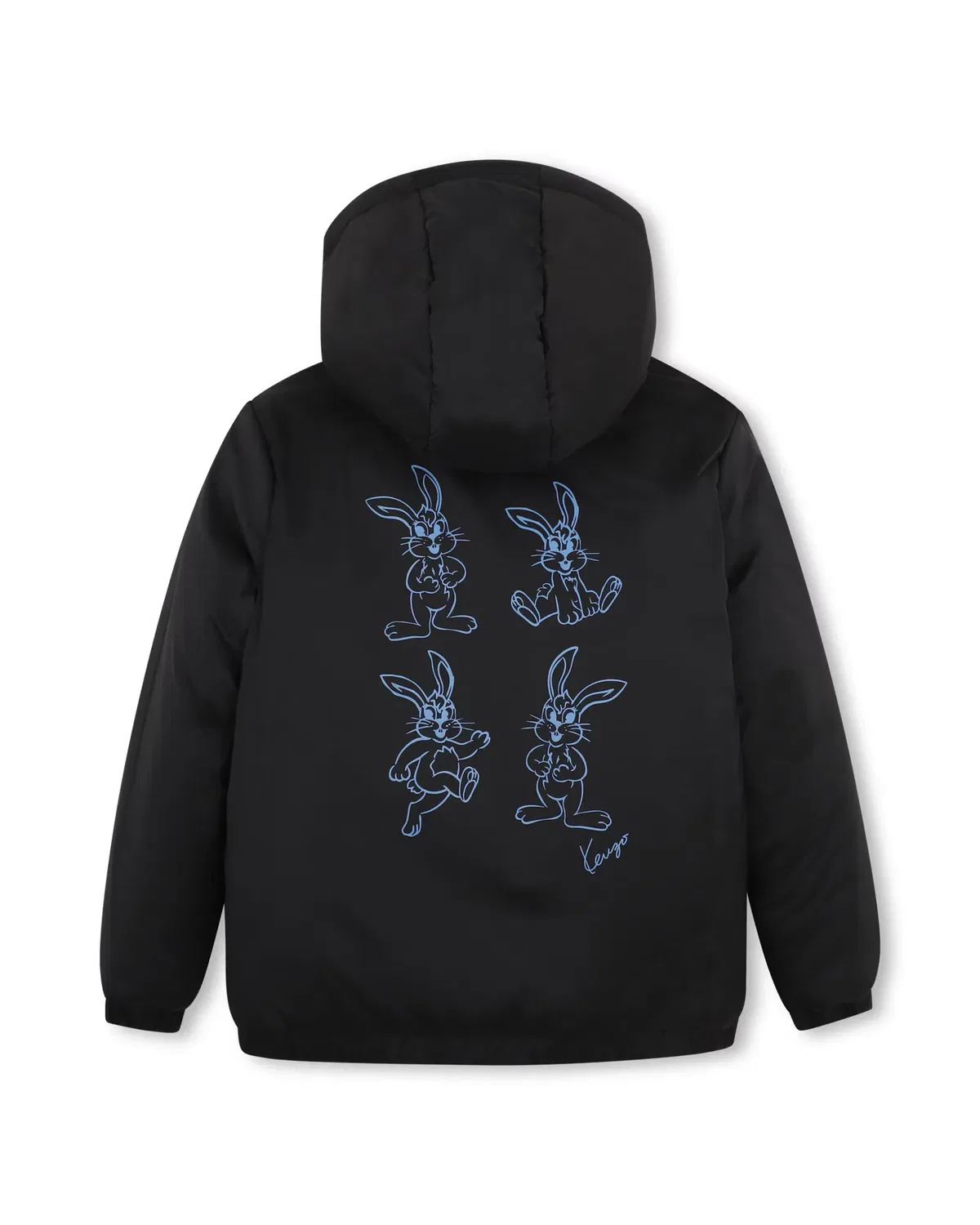 Детское пальто для мальчиков стеганое Kenzo Kids, Negro — фото 3