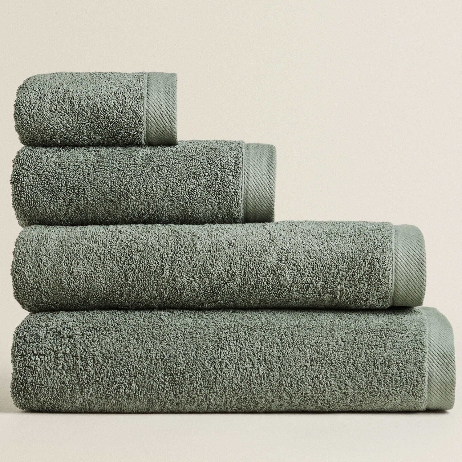 Полотенце Zara Home Cotton, хаки
