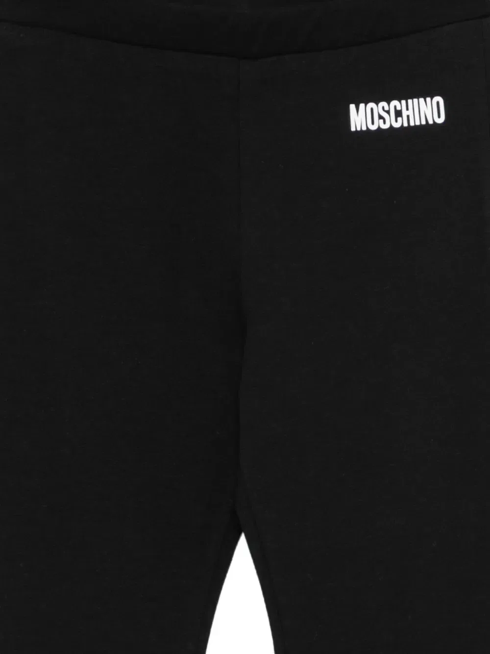 Брюки-клеш с логотипом Moschino Kids, черный — фото 3