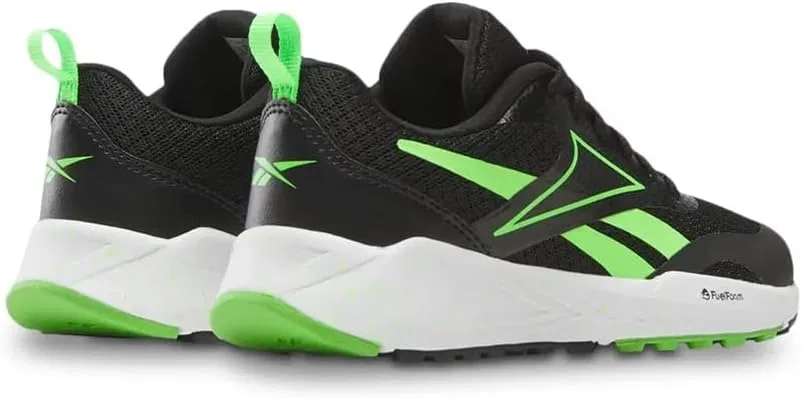 Детские кроссовки для бега Energen Run Reebok, Black/Solarlime/Ftwrwhite — фото 3