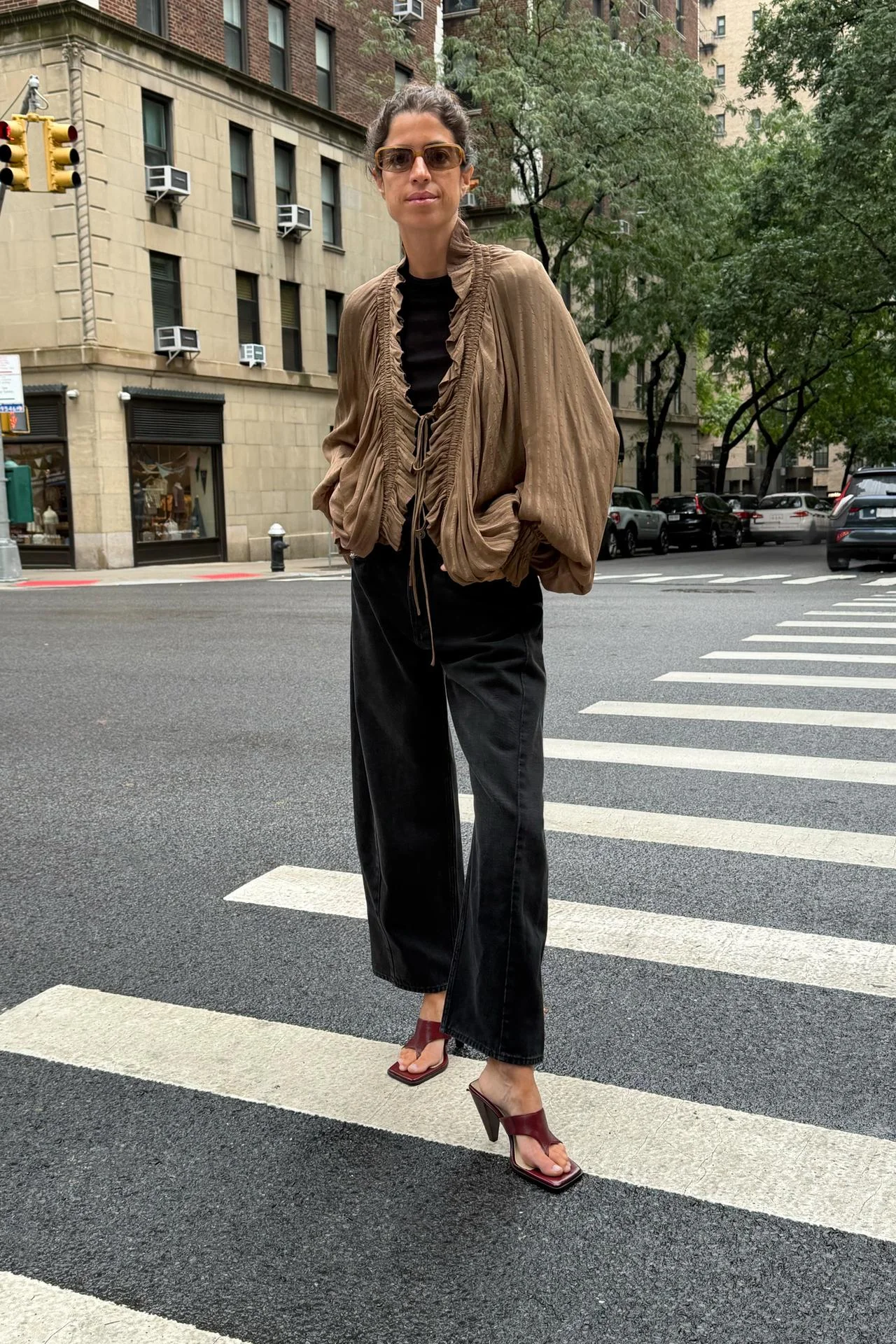 Джинсы Zara ZW Collection со средней посадкой, черный