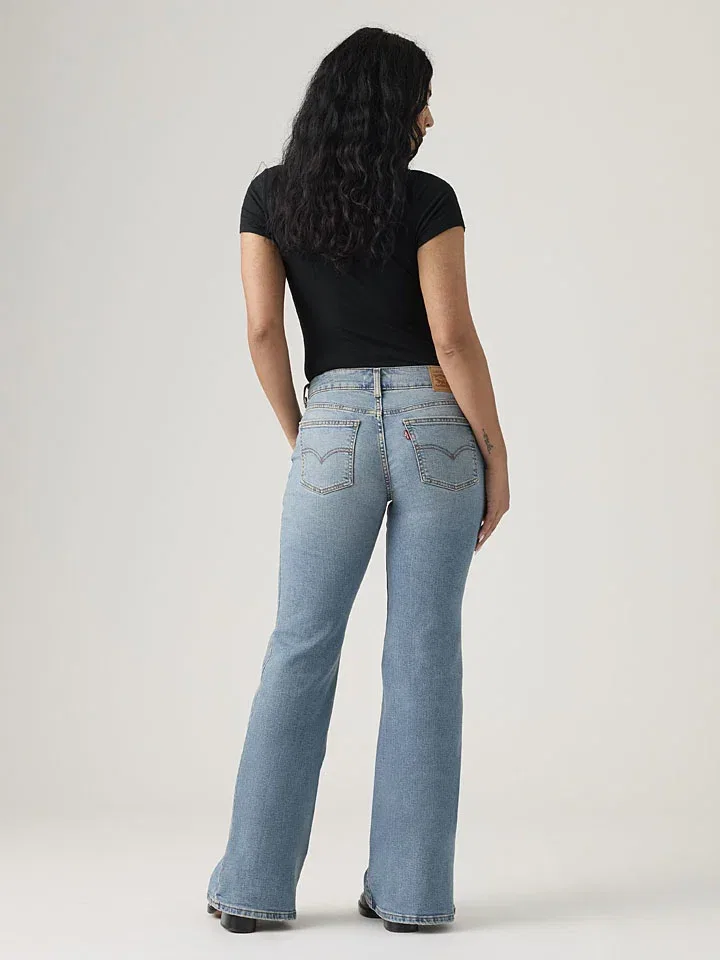Женские джинсы клеш Levi's, Light Blue — фото 4