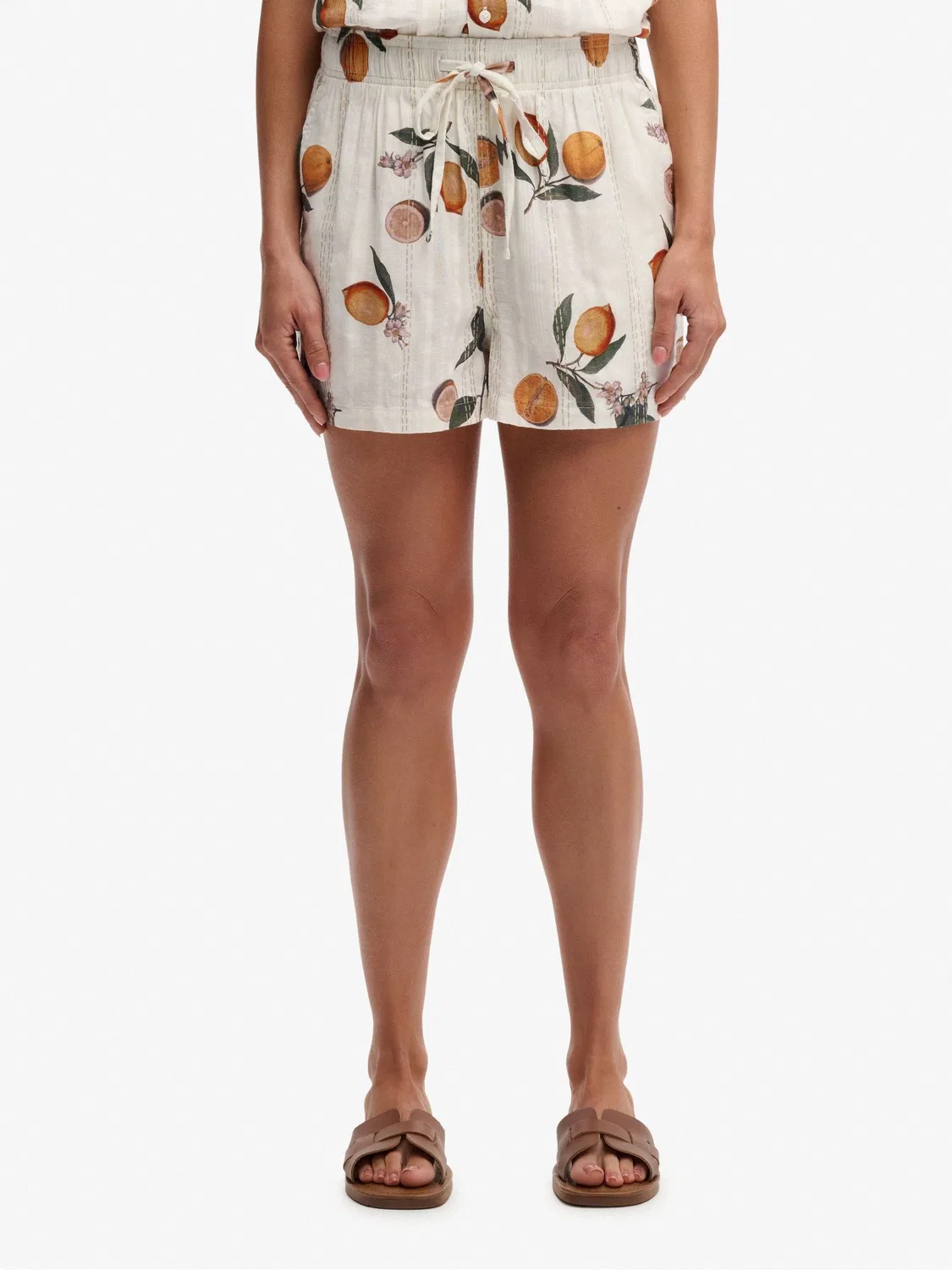 Шорты пляжные хлопковые, Regular Superdry, Off White