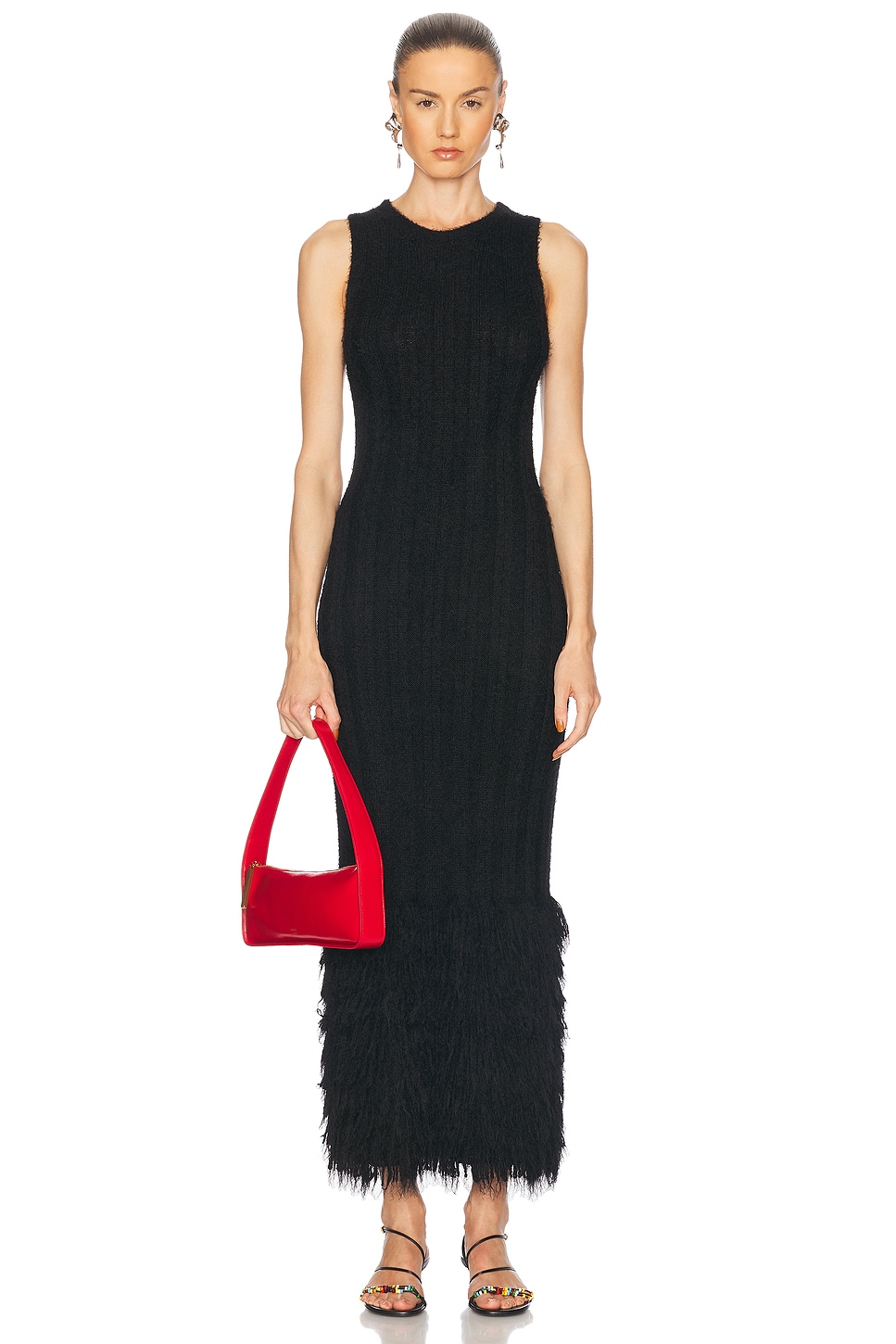 

Платье Fiore из кашемира Khaite, Black