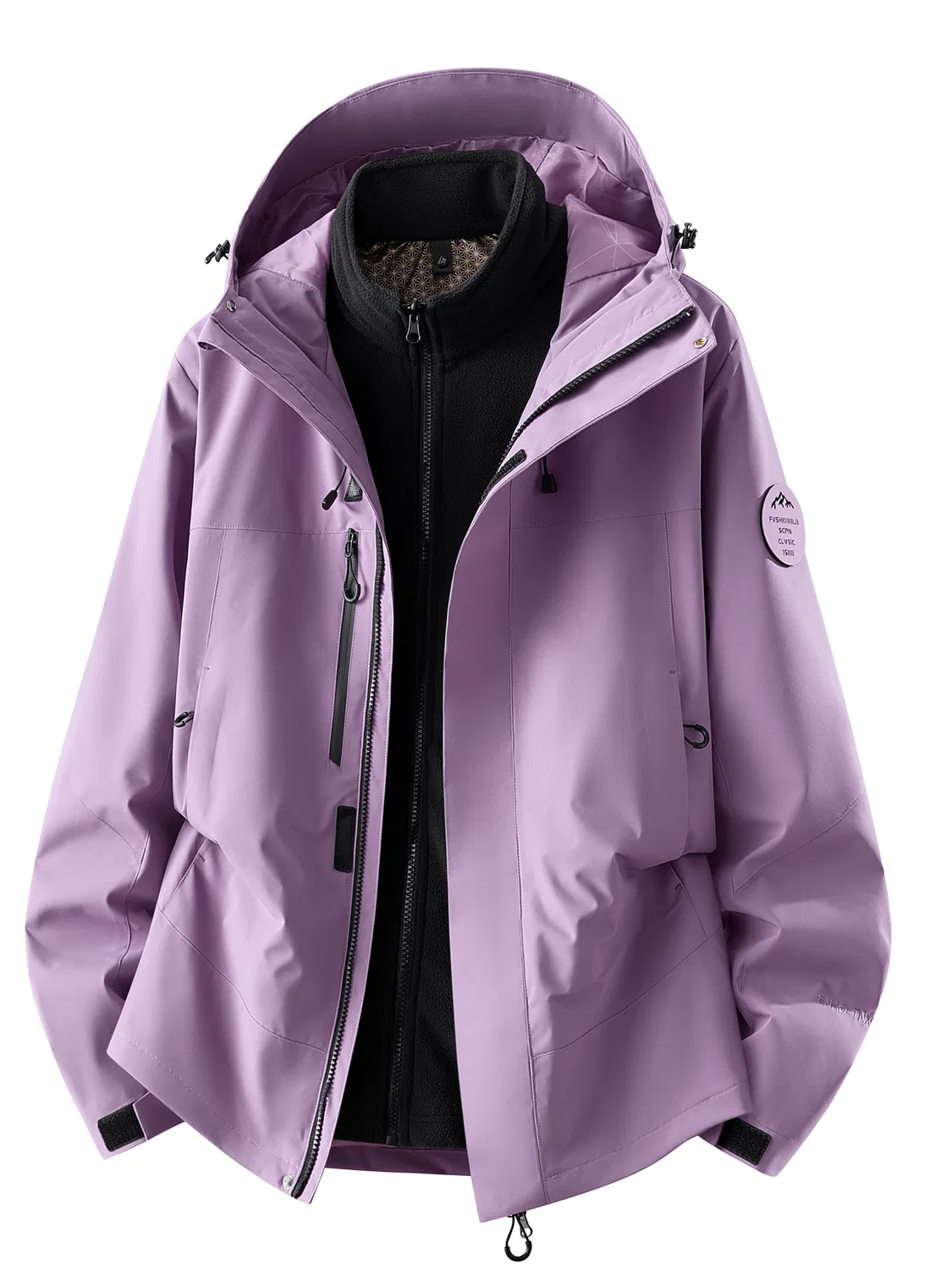 Детская куртка с отстегивающимся капюшоном JEEP SPIRIT, Lotus Dusty Purple