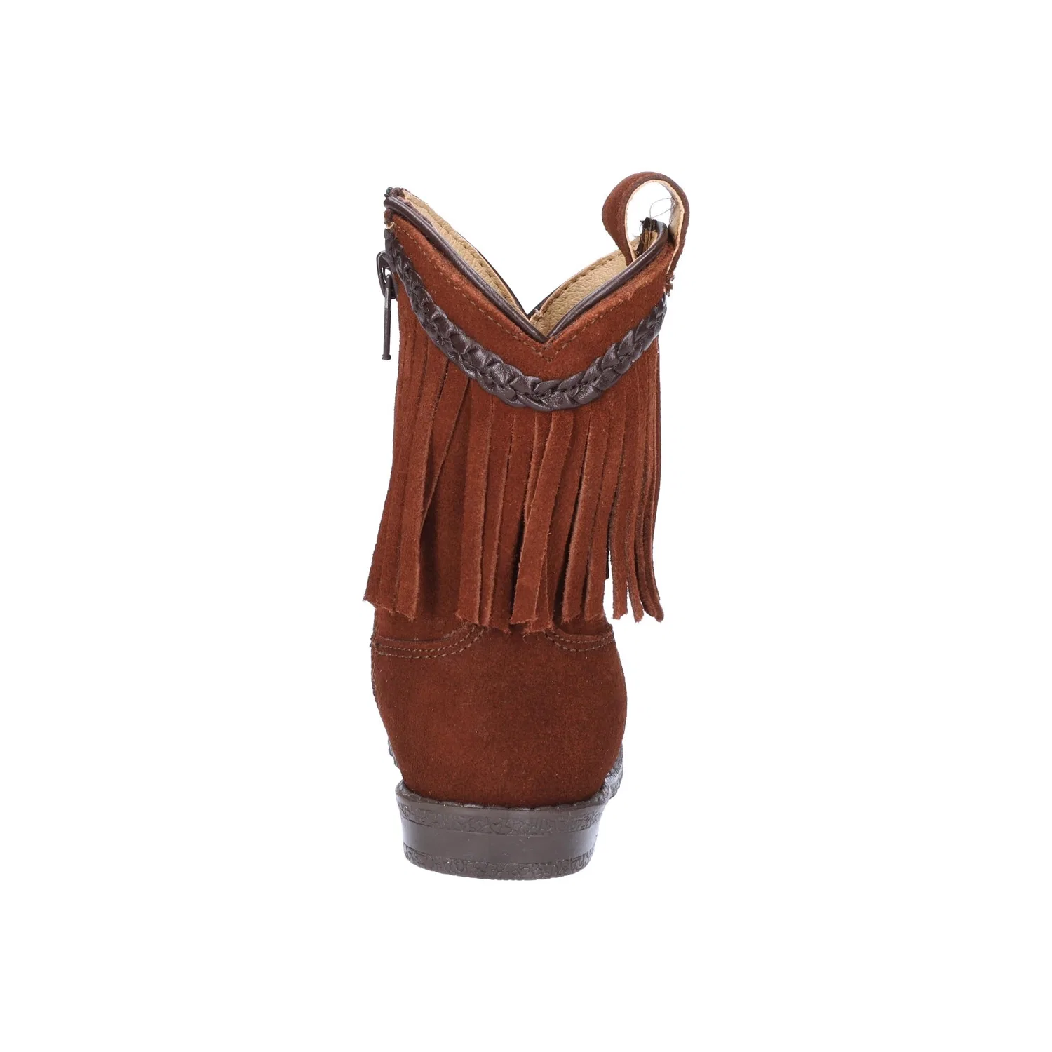 Детские ковбойские сапоги для девочек с бахромой Smoky Mountain Boots, Tan — фото 3