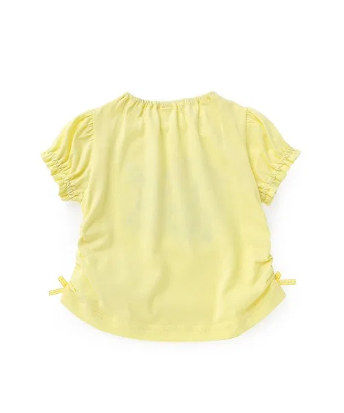 Детская футболка с аппликацией Свитсアップリケ Coeur a Coeur, Yellow — фото 3