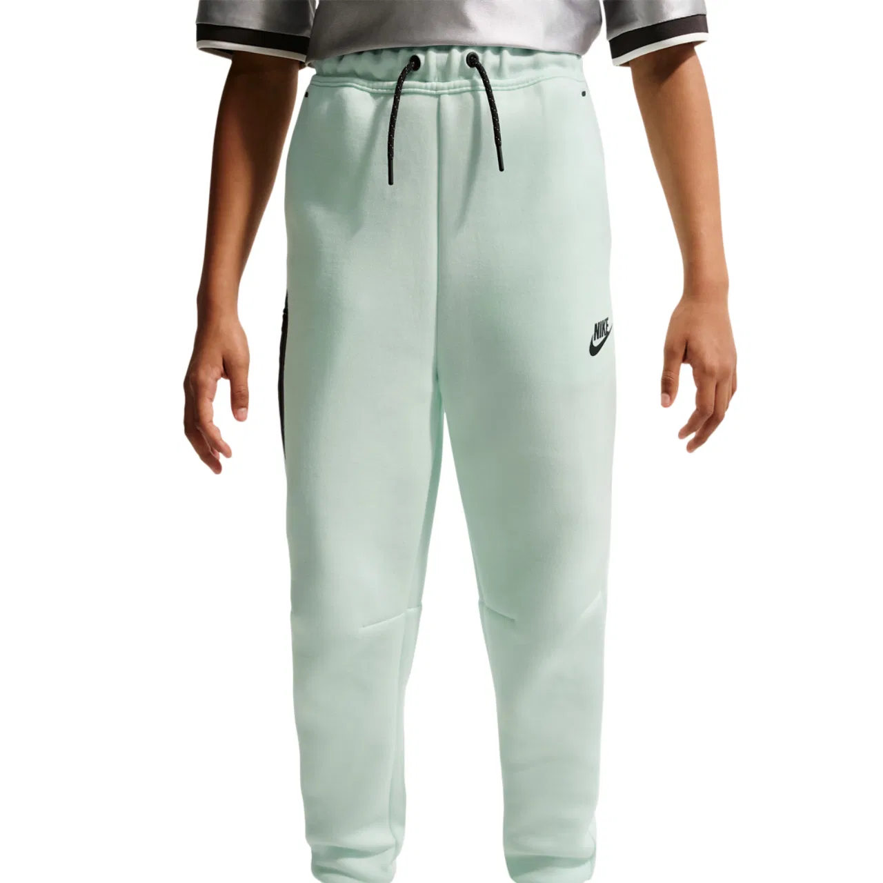 Брюки для девочек Tech Fleece Nike, цвет Barely Green/Black/Black