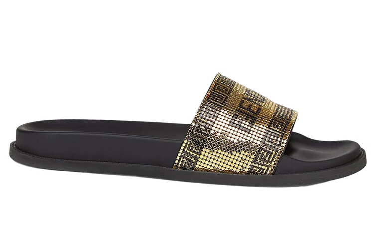 Fendace Logo Металлические сетчатые слайдеры Fendi — фото 2