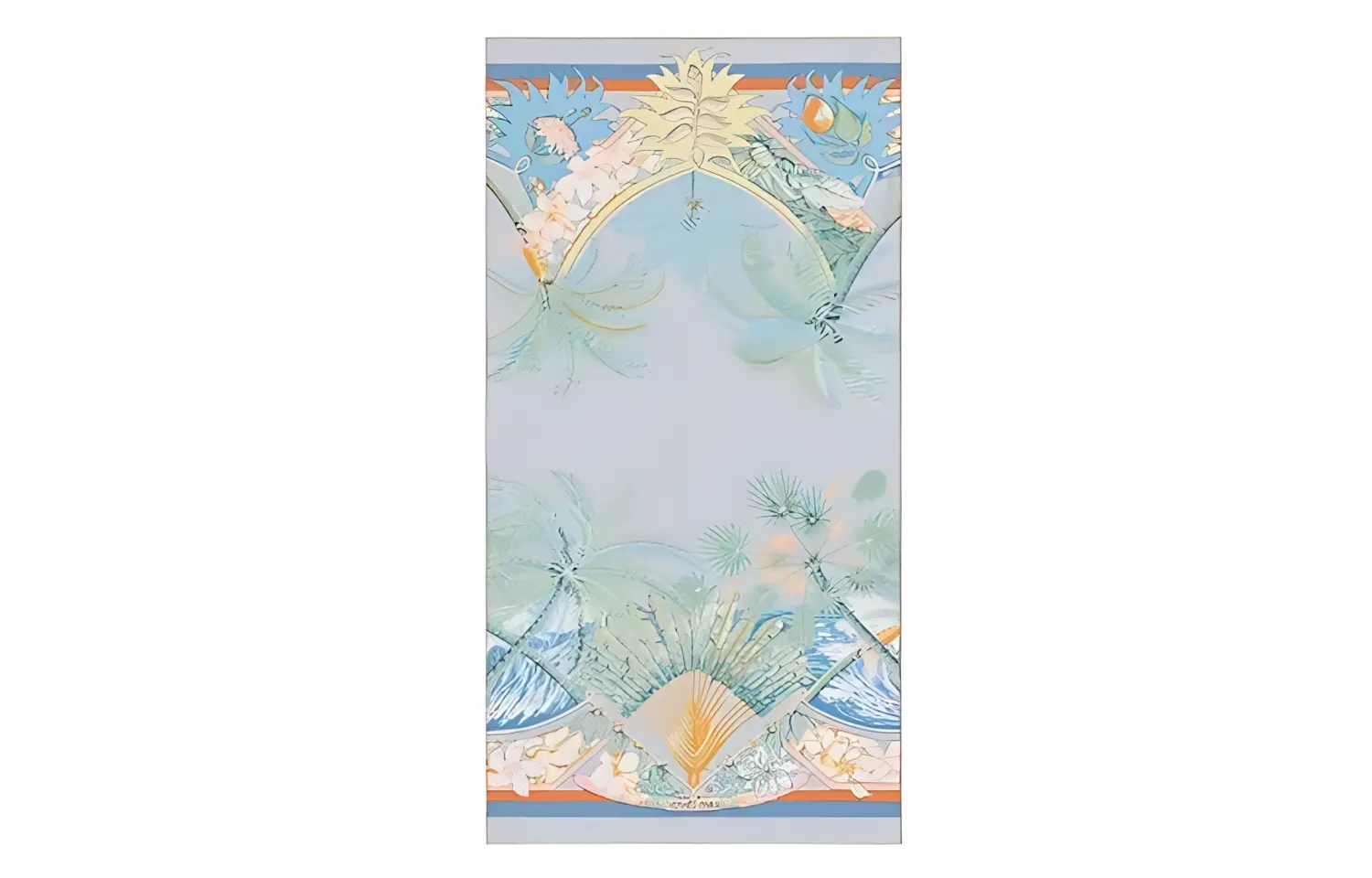 

HERMES Алоха шелковый шарф женский разноцветный, Multicolor