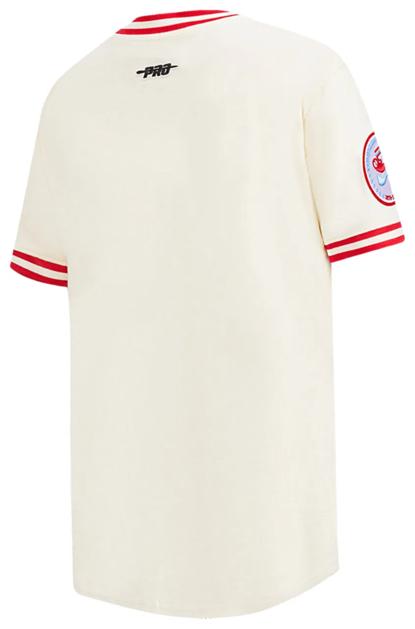 Футболка для мальчиков Retro Classic Ss Striped Rib Tee Pro Standard, цвет Eggshell/Red — фото 4