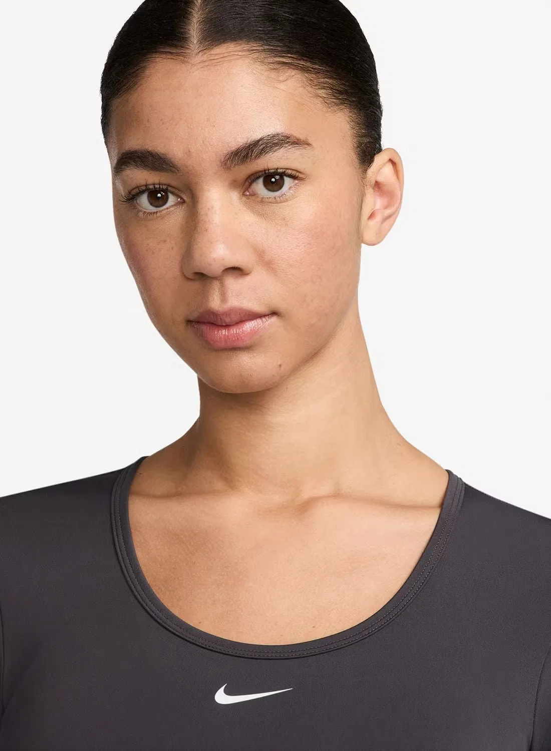 Футболка с принтом Dri-Fit gg shine Nike, серая — фото 3
