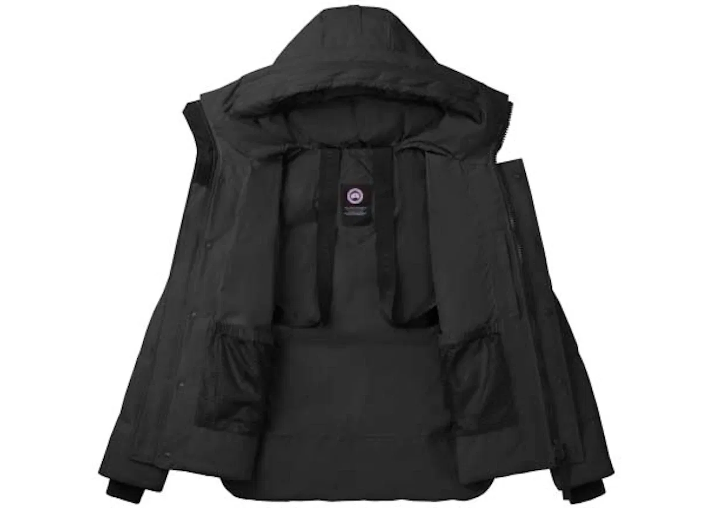 Мужская куртка-парка с принтом Canada Goose Jacket, Black — фото 2