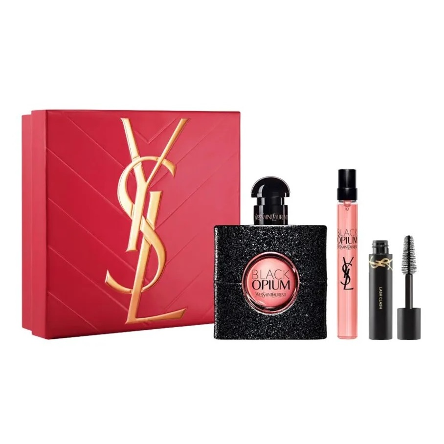Парфюмерный набор Yves Saint Laurent Black Opium + Lash Clash, 3 предмета