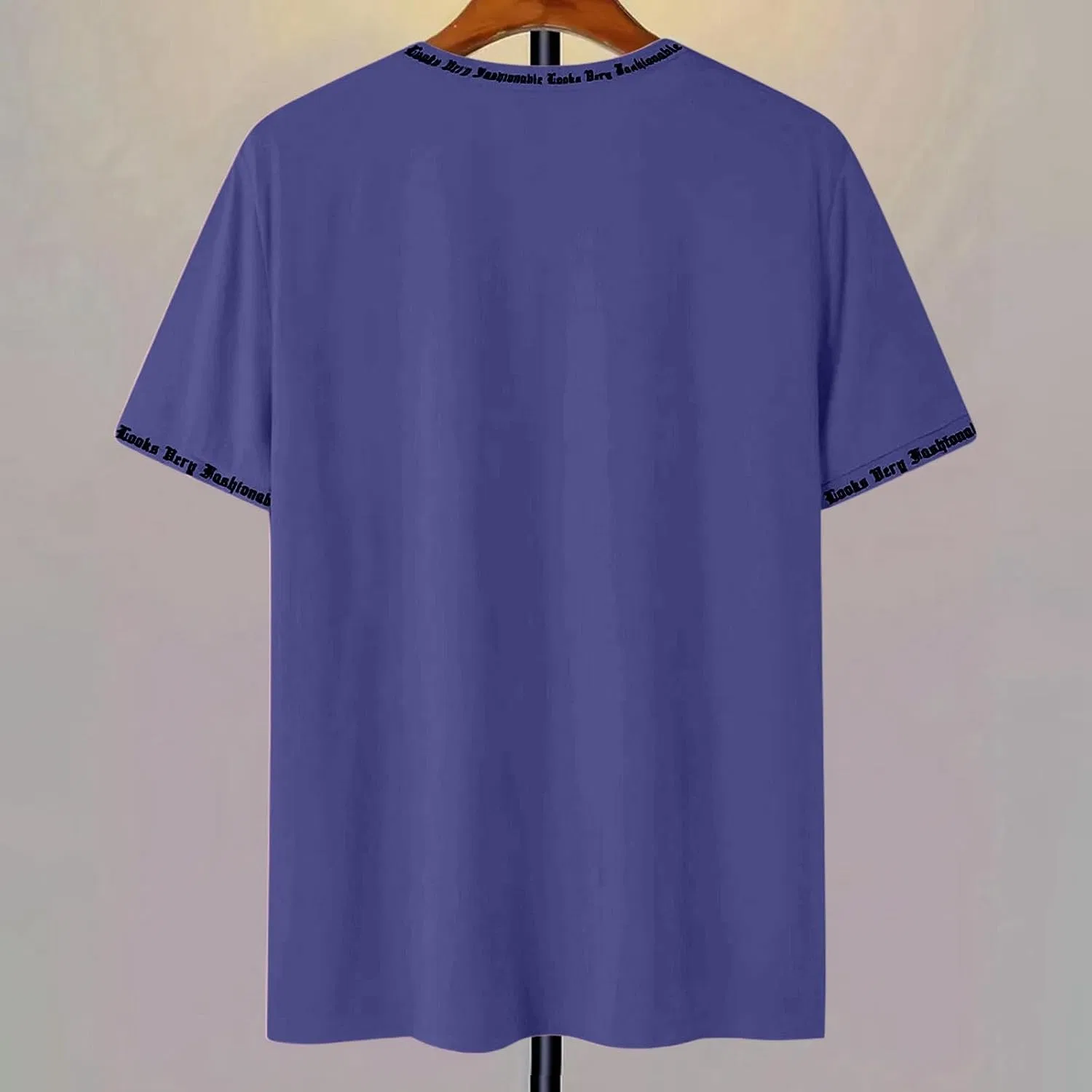 Мужская футболка с алфавитным принтом Regular Fit, Purple — фото 4