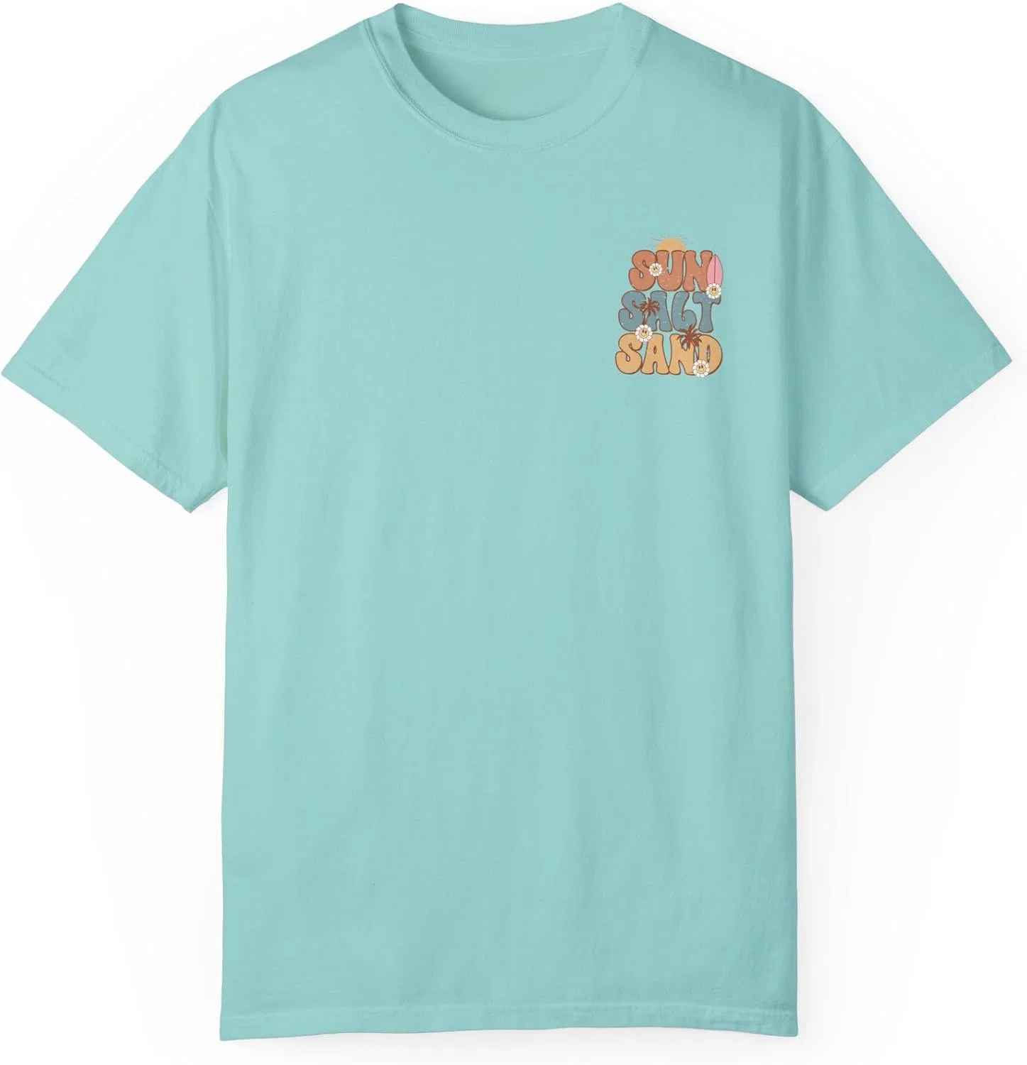 Футболка с морским принтом Comfort Colors, Chalky Mint