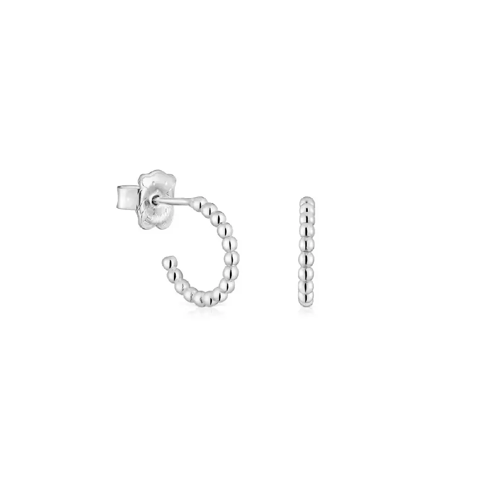 

Серьги Tous Basics Short 10 mm Ball Hoop, серебро