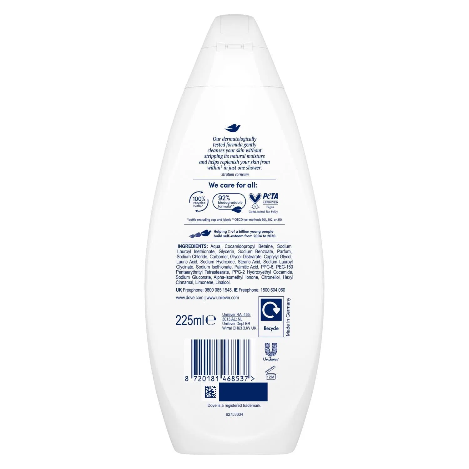 Гель для душа Dove Velvet Glow Body Wash, 6 x 225 мл — фото 3