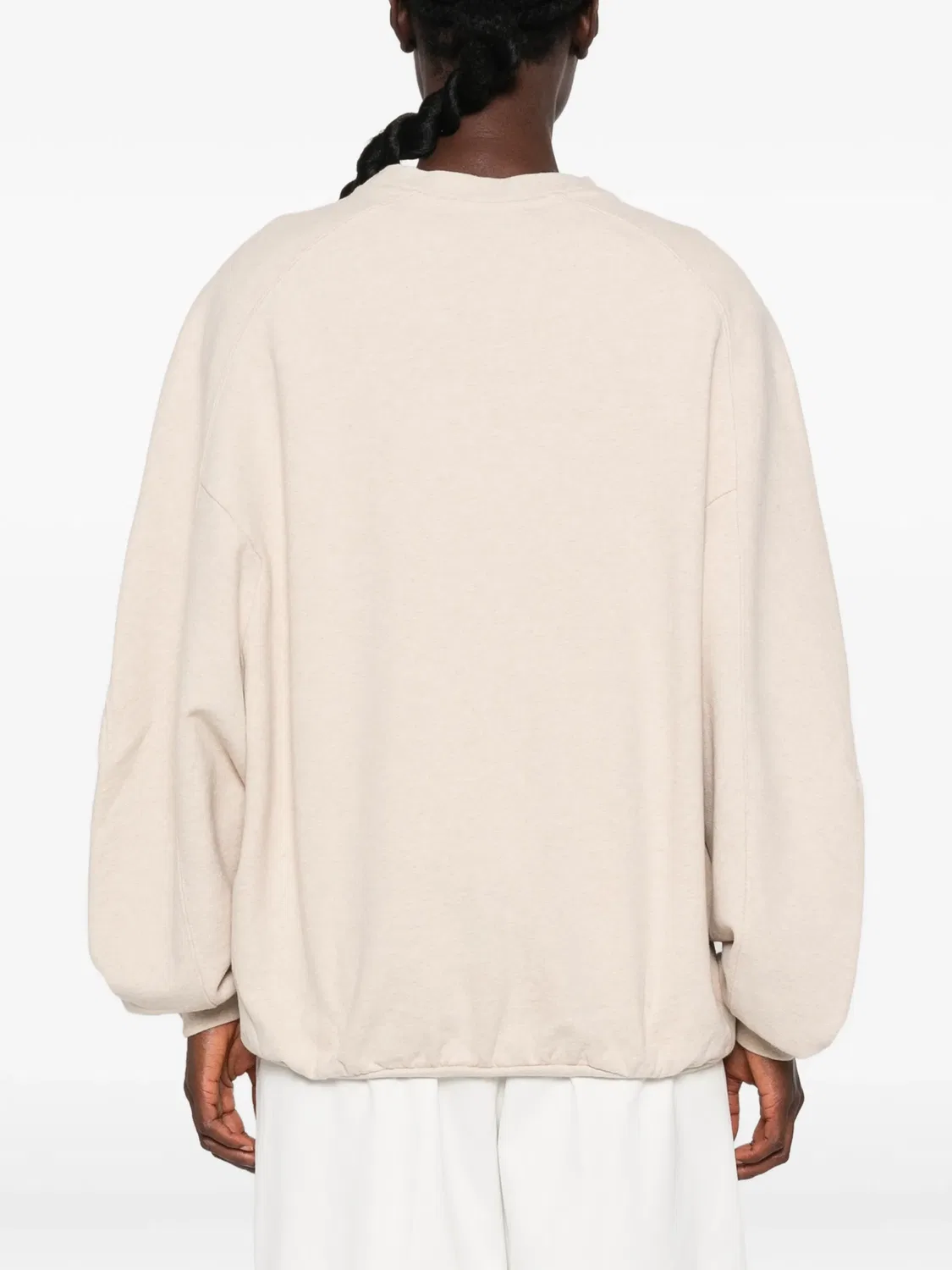Свитшот хлопковый бежевый Jacquemus, нейтральные — фото 2