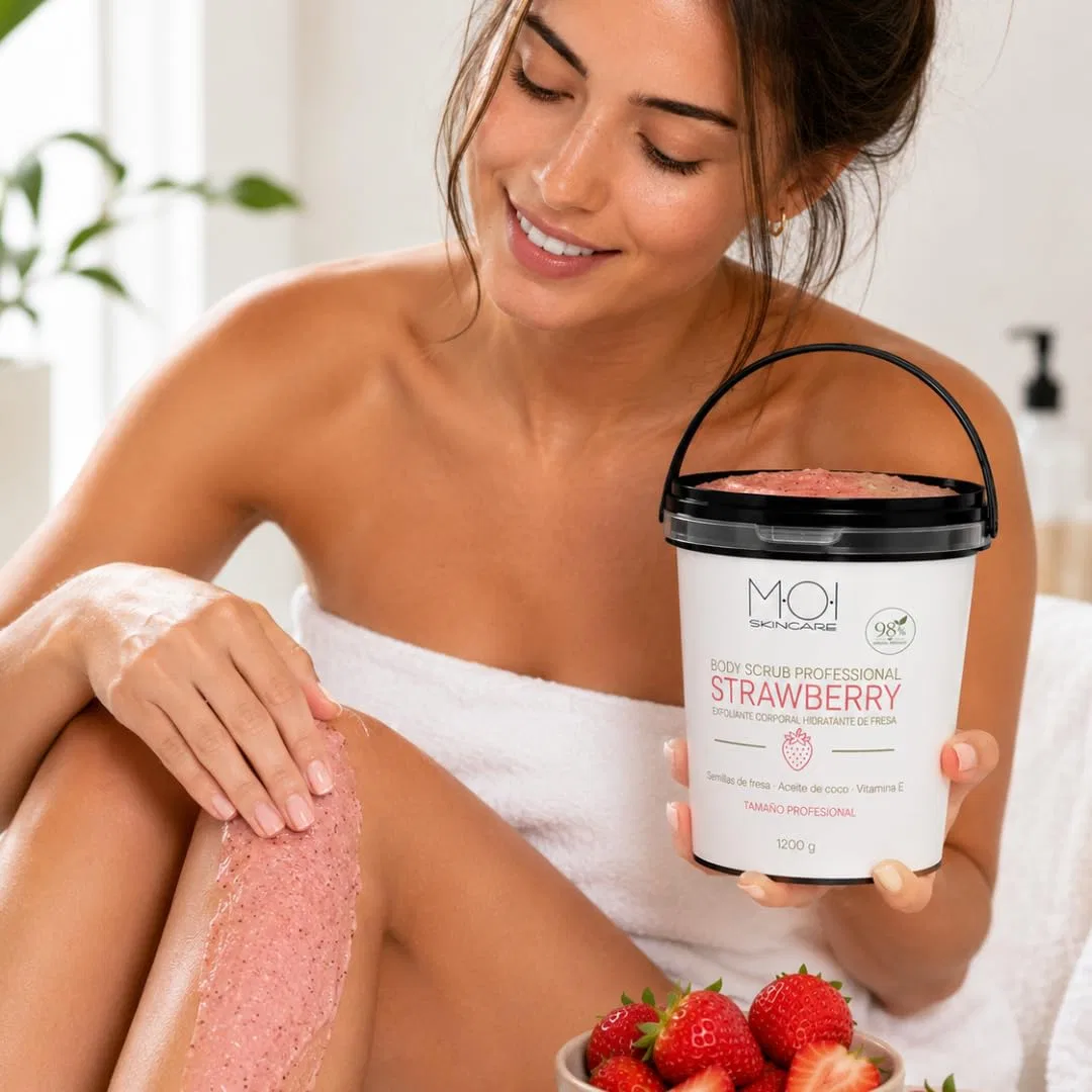 Скраб для тела Strawberry Body Scrub, MOI, 1200 г Moi Moises Campo — фото 3