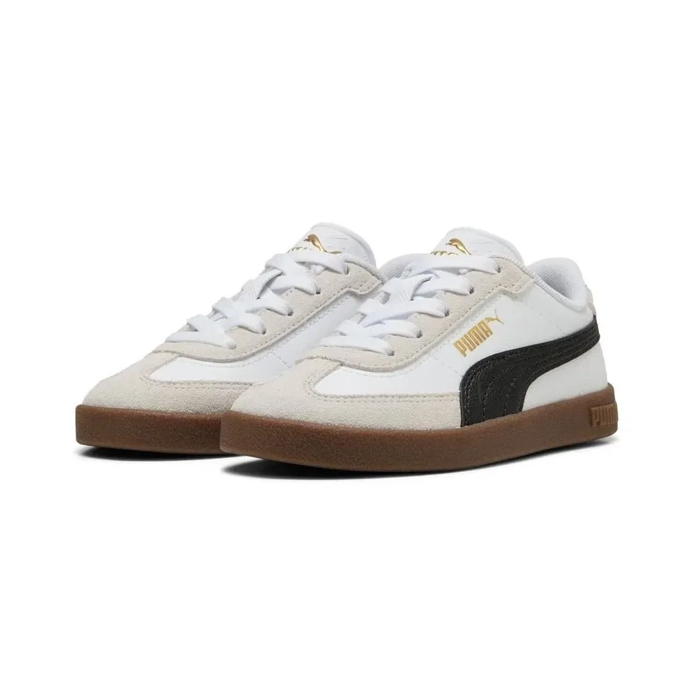 Кроссовки низкие из замши и кожи Puma, белый