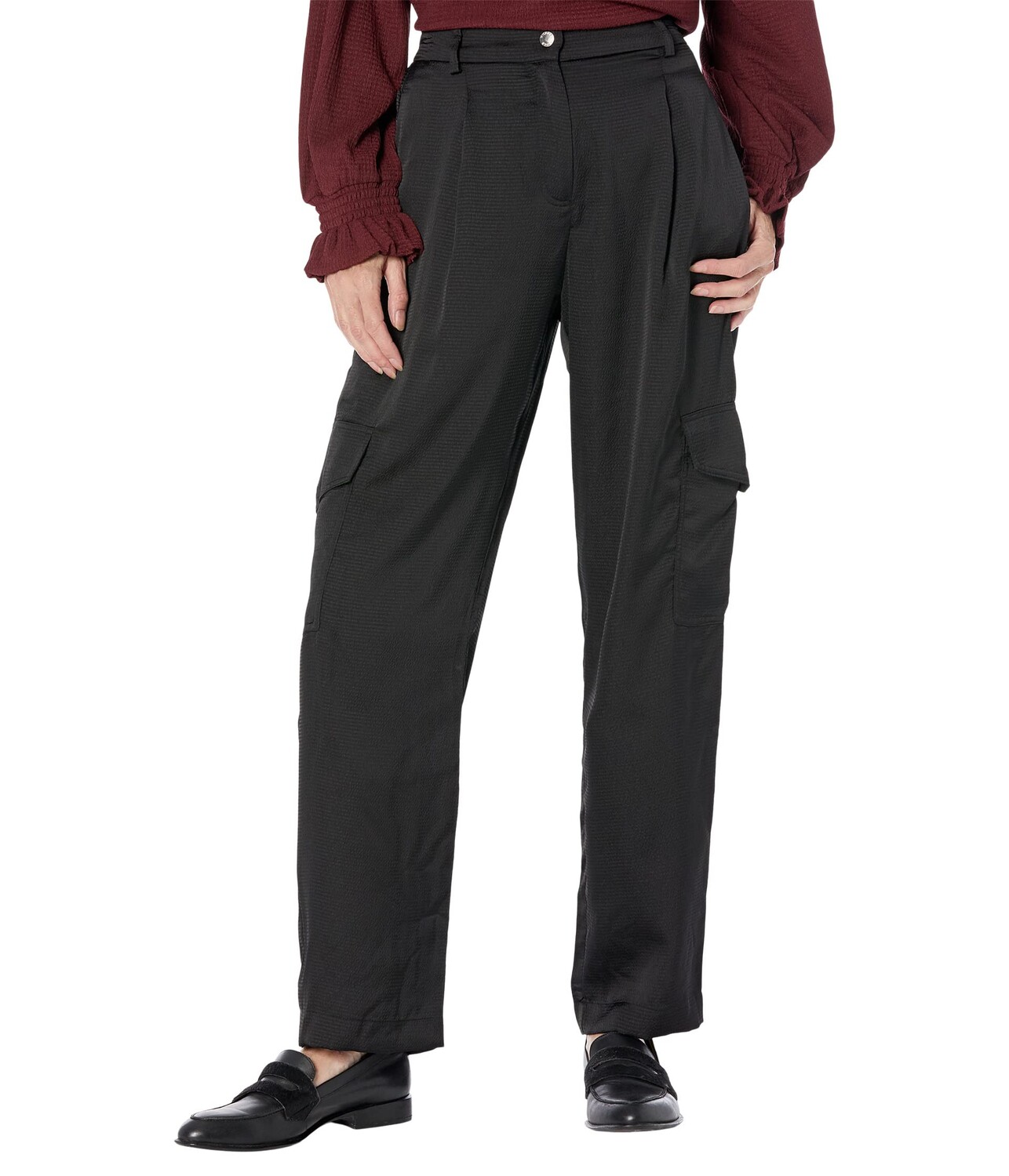 

Брюки карго MICHAEL Michael Kors, Satin Cargo Pants, Черный, Брюки карго MICHAEL Michael Kors, Satin Cargo Pants