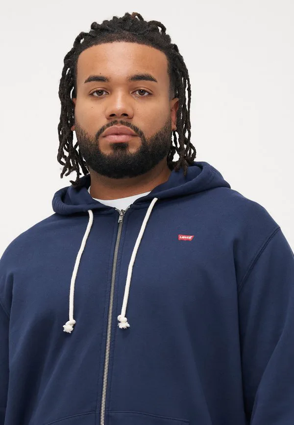 Большая оригинальная толстовка на молнии Levi'S Plus, Navy — фото 4