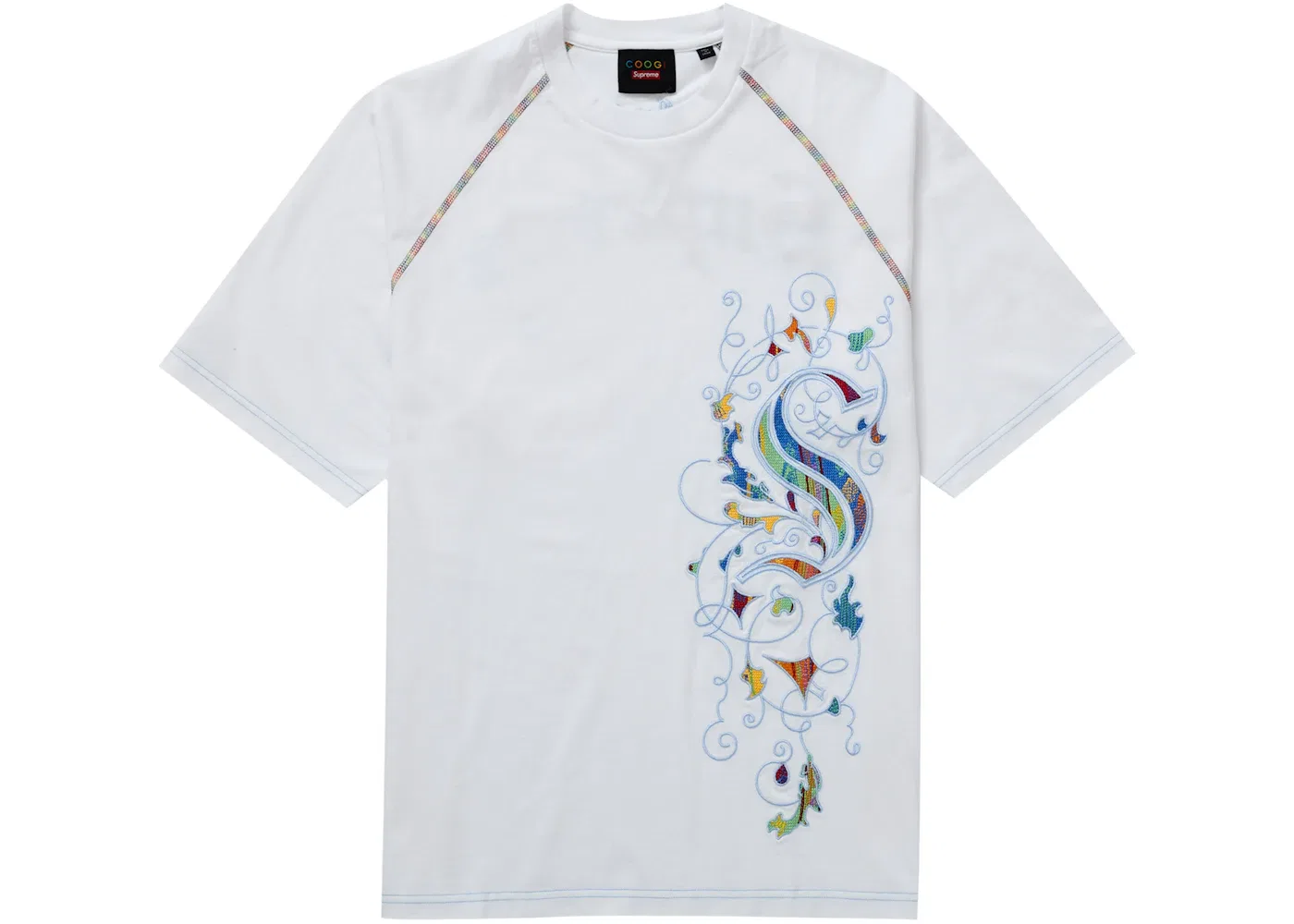 Мужская футболка с принтом Supreme Coogi Top, White