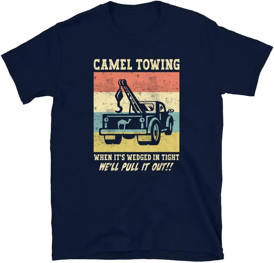 Мужская футболка с принтом Camel Towing 64000, Navy