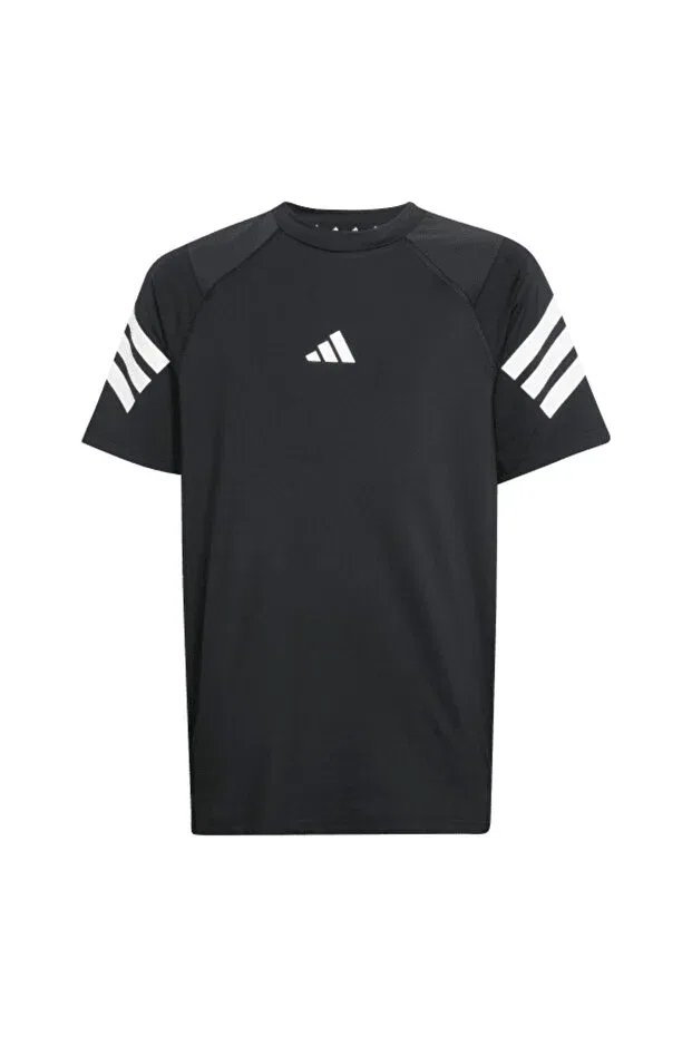 Детская футболка для девочек с коротким рукавом Adidas, Black — фото 4