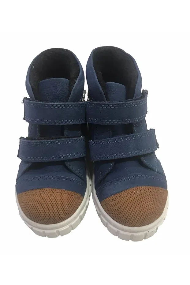 Детские ботинки для мальчиков кожаные Momy, Navy Blue