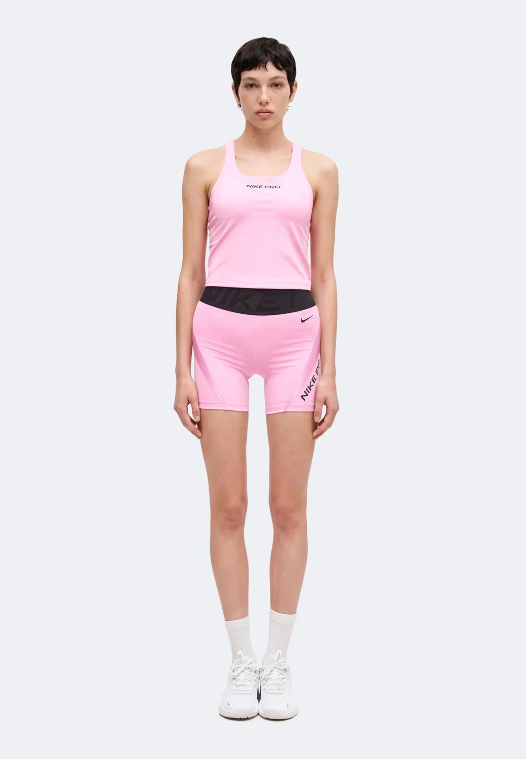 Топ-Бюстгальтер для коррекции фигуры Nike Performance, Pink Rise/Black — фото 2