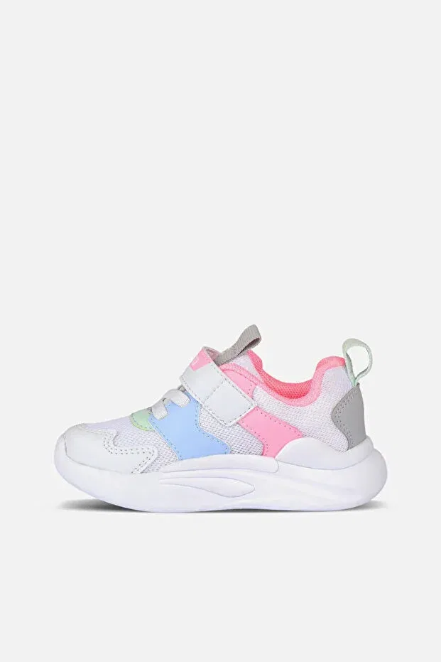 Детские спортивные кроссовки для девочек с липучкой Birdy Phlon Light Sole Vicco, White — фото 3