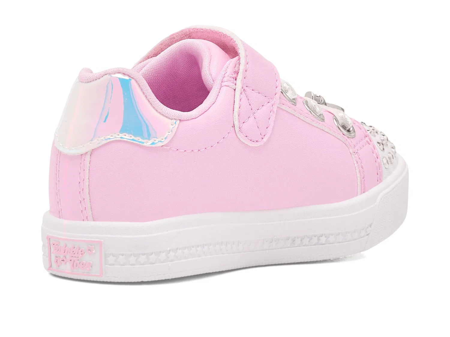 Кроссовки Skechers Super Starlite, с подсветкой, 314599N (для малышей) Skechers Kids, Pink/Silver — фото 4