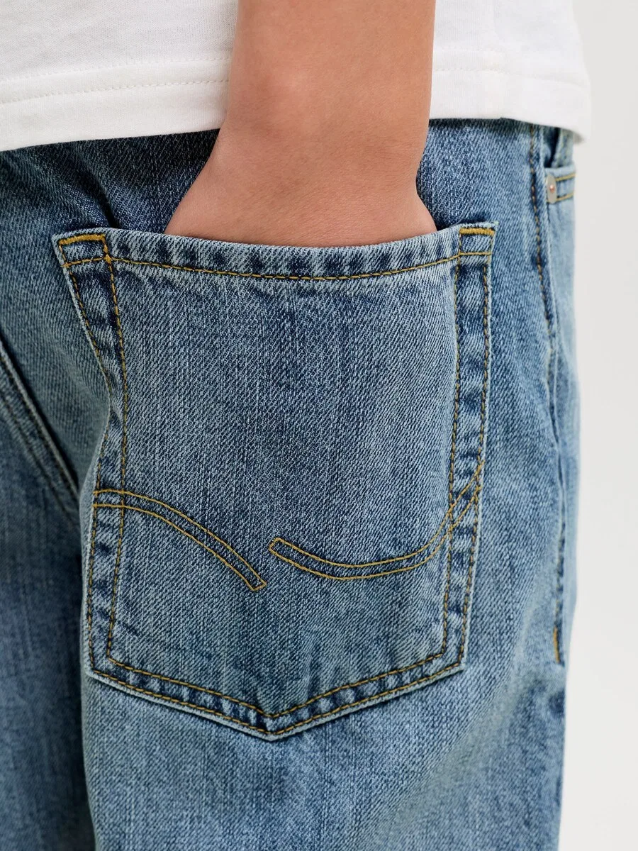 Джинсы Jack & Jones Junior Baggy Jeans 'JJIALEX JJORIGINAL' синего цвета — фото 4