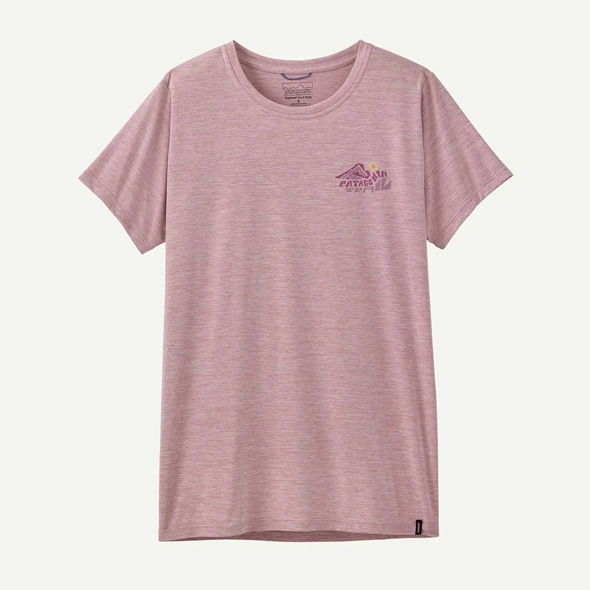 Женская футболка с коротким рукавом Capilene Cool Trailcheck Daily Shirt Patagonia, Quiet Violet — фото 3