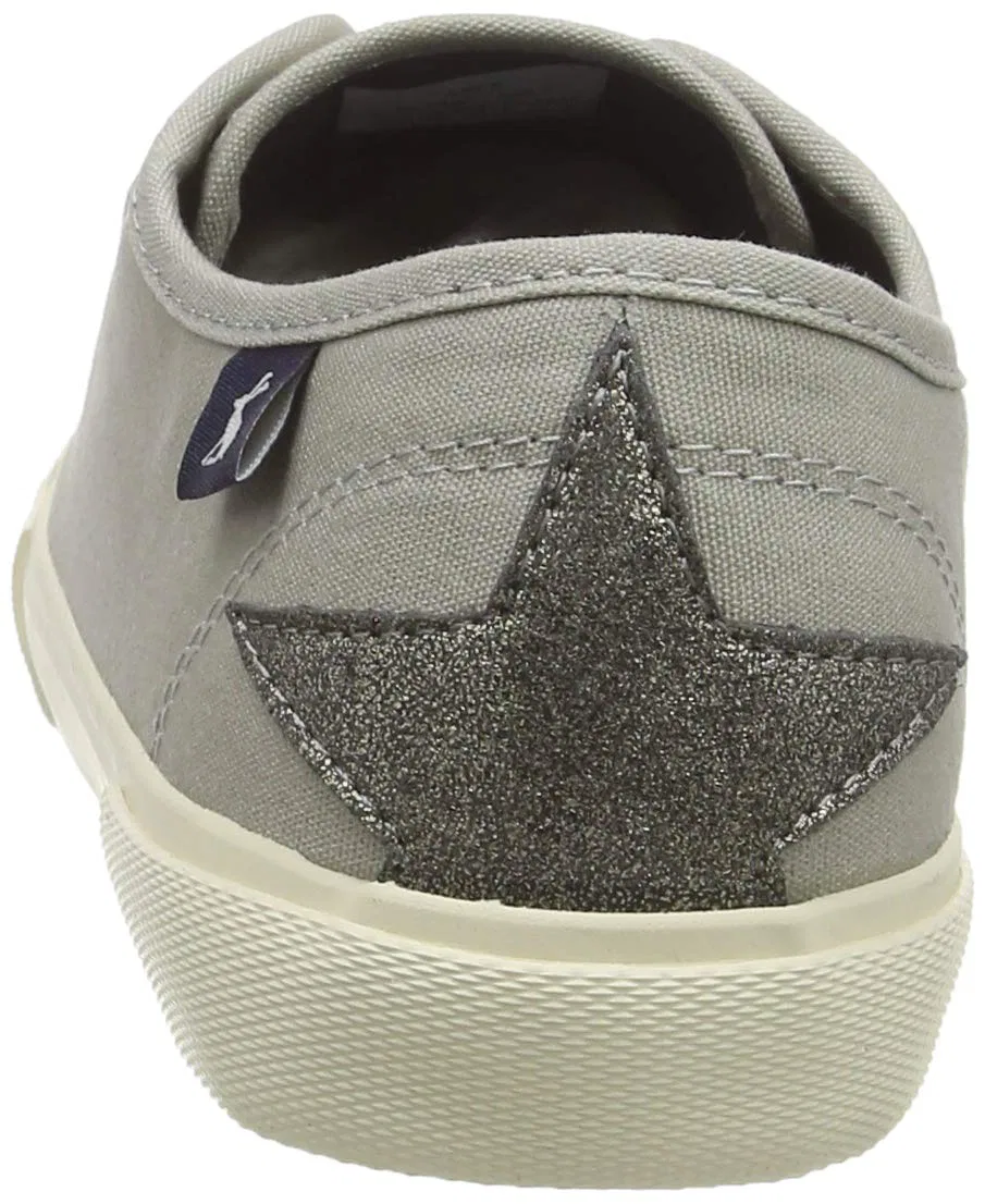 Детские кеды для девочек хлопковые Coast Pump Joules, Grey Light Grey Lt Grey — фото 3