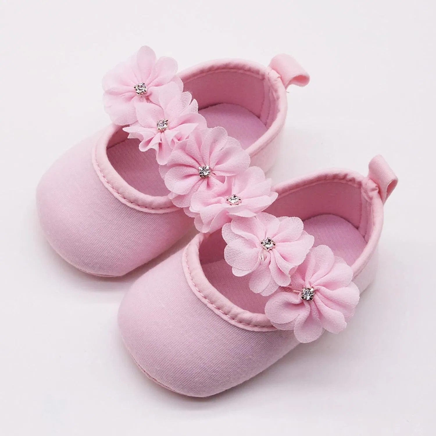 Детские туфли Мэри Джейн для девочек с мягкой подошвой, Pink — фото 4