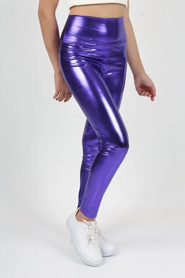 Детские леггинсы для девочек с высокой талией Erdem Kids, Purple