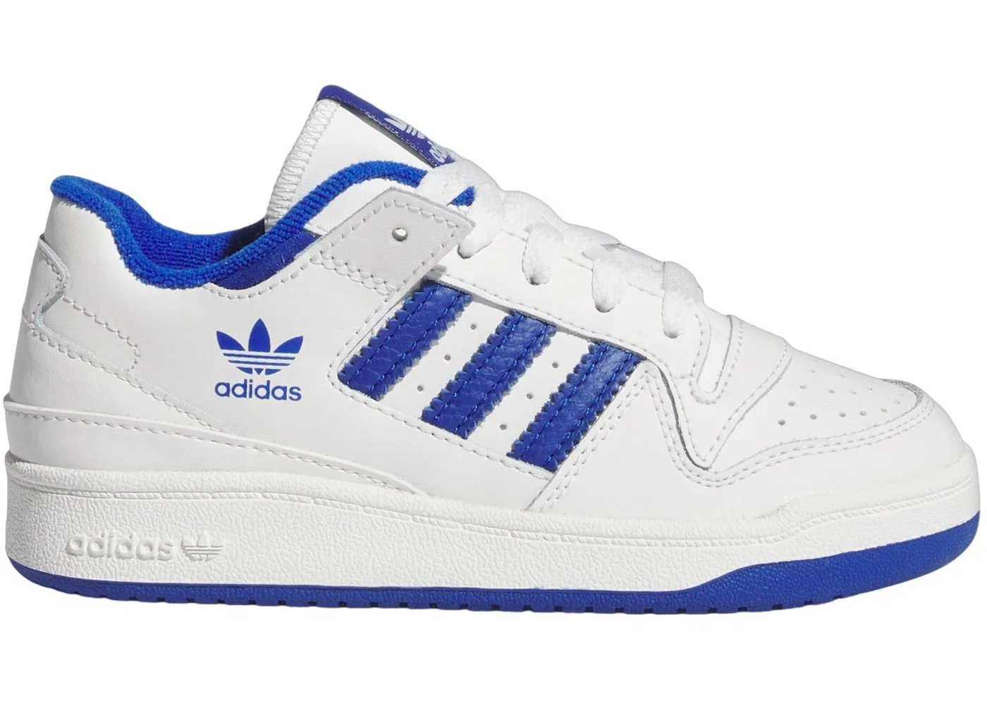 Детские кроссовки с низким верхом Adidas Forum Low CL Core White/Royal Blue/Core White
