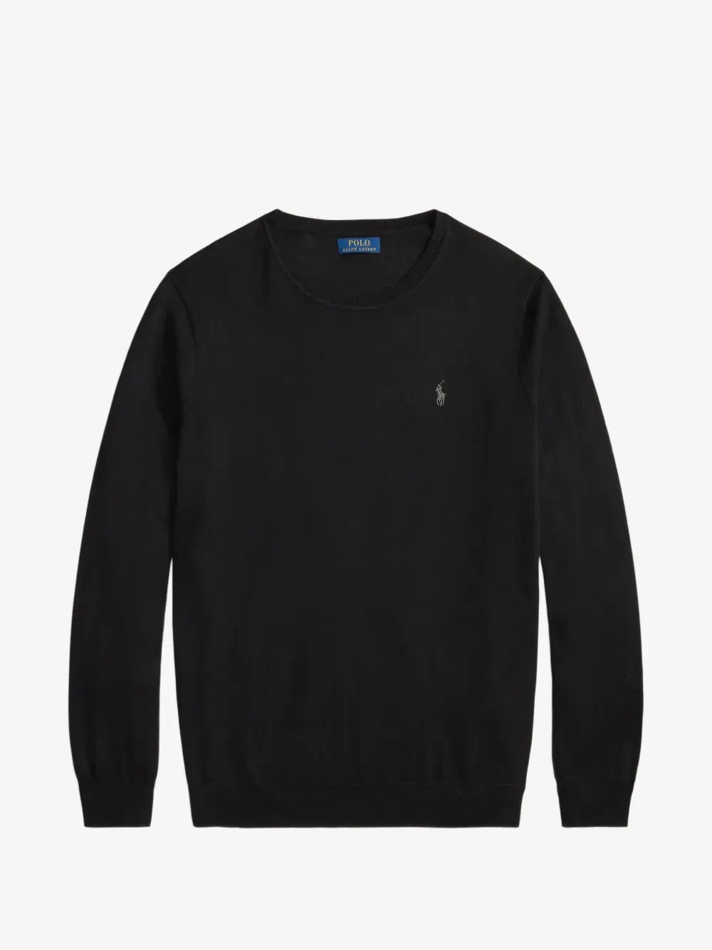 Шерстяной свитер с вышивкой Pony Polo Ralph Lauren, черный