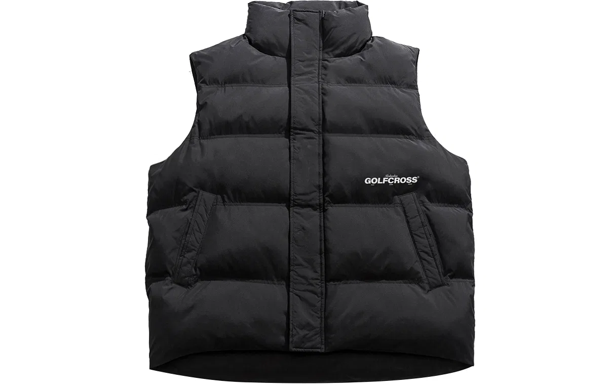 Детский утепленный жилет с воротником-стойкой Down Vests GOLFCROSS, Black