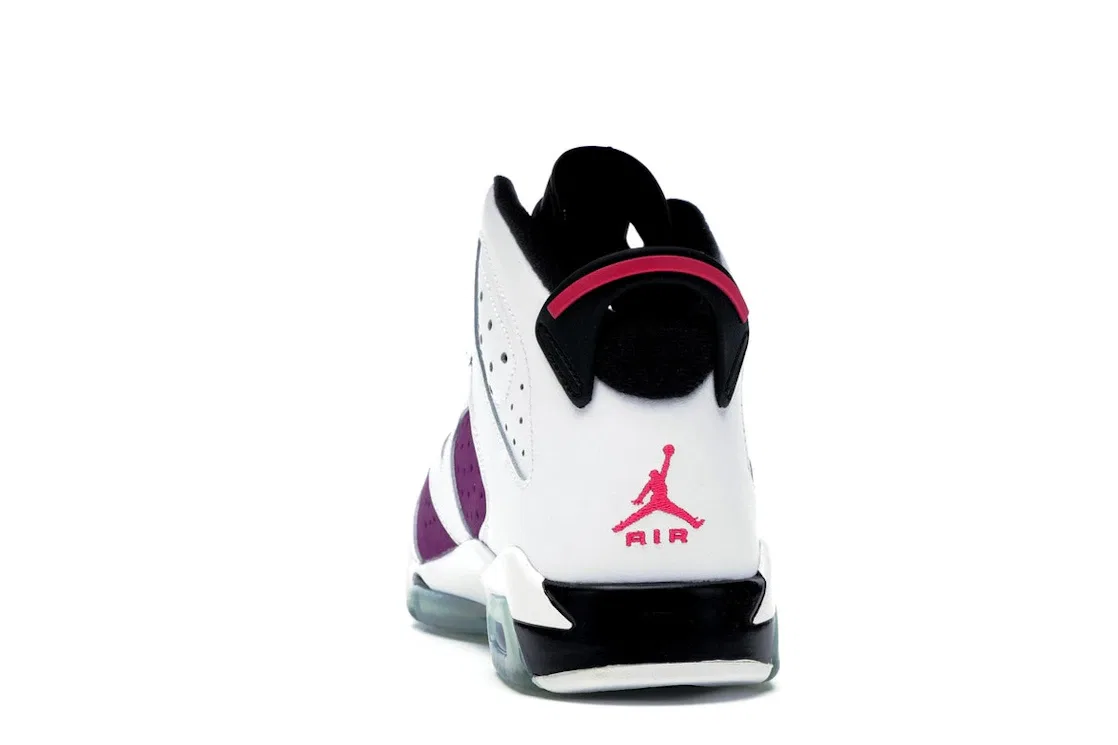 Детские кроссовки Lifestyle Jordan 6 Retro Jordan, White/Vivid Pink-Bright Grp-Black — фото 4