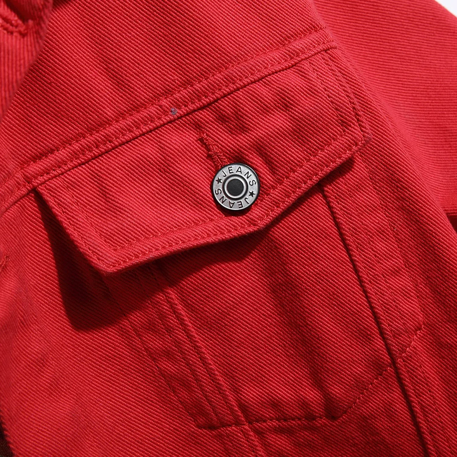 Женская джинсовая куртка с принтом, slim fit, Rosso — фото 3