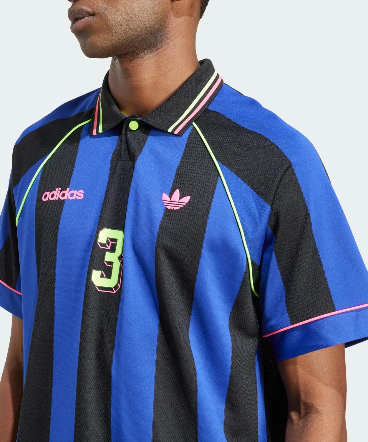 Мужская футболка с принтом Adicolor Classics 3-Stripes Tee Adidas, Черный — фото 3
