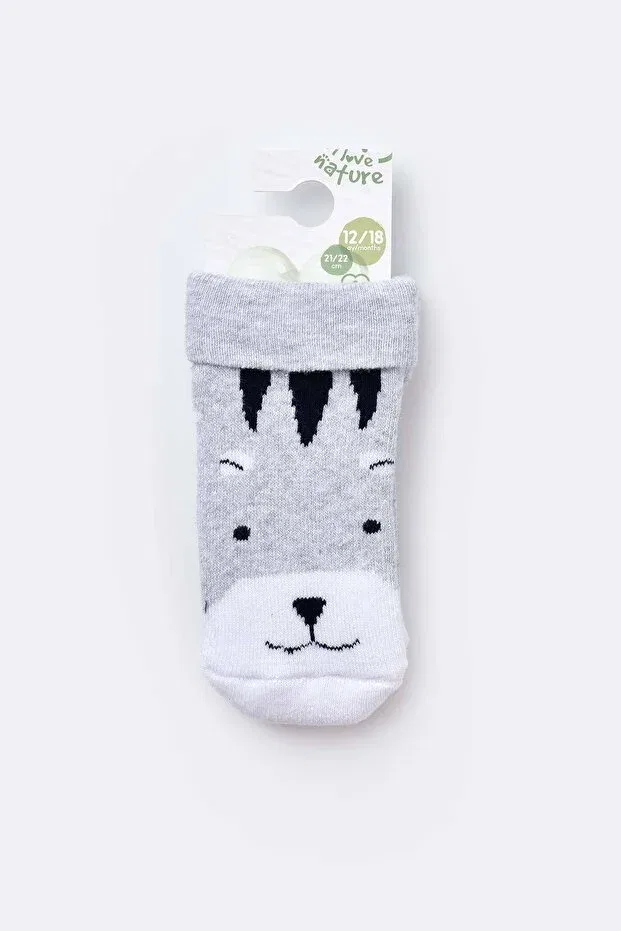Детские носки с принтом Biorganic, Gray