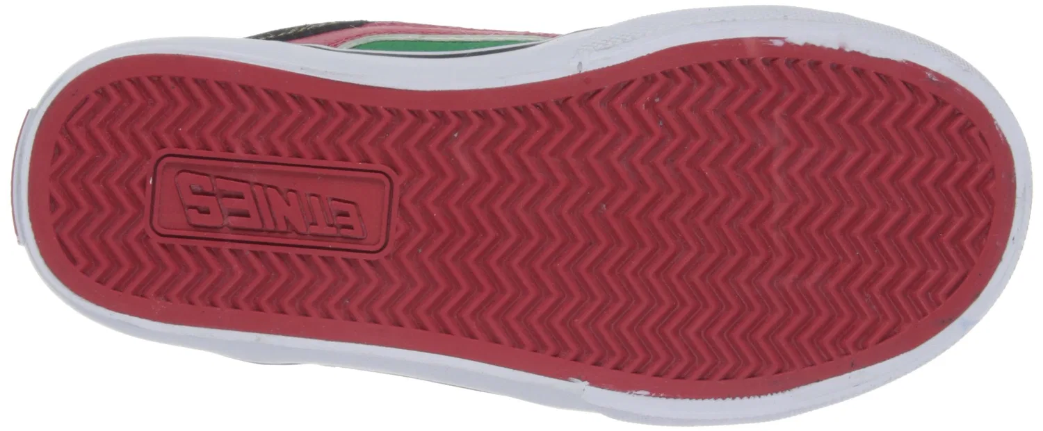 Детские кроссовки для мальчиков с принтом Kids Rvm Vulc Etnies, Black Green Black White — фото 4