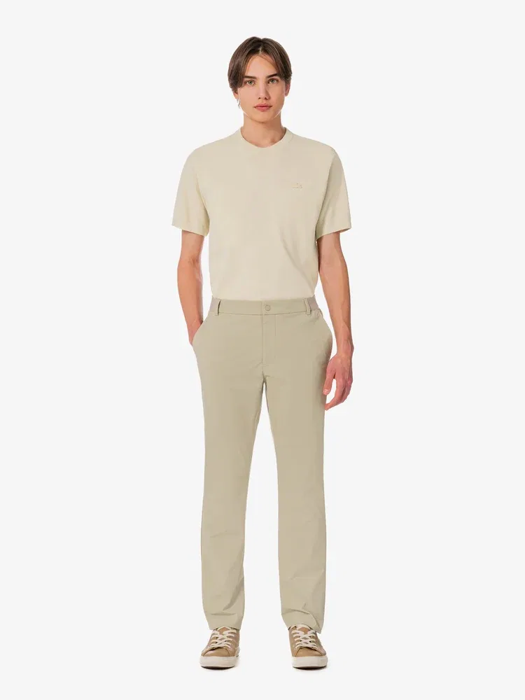 Чиносы с принтом LACOSTE, Beige — фото 4